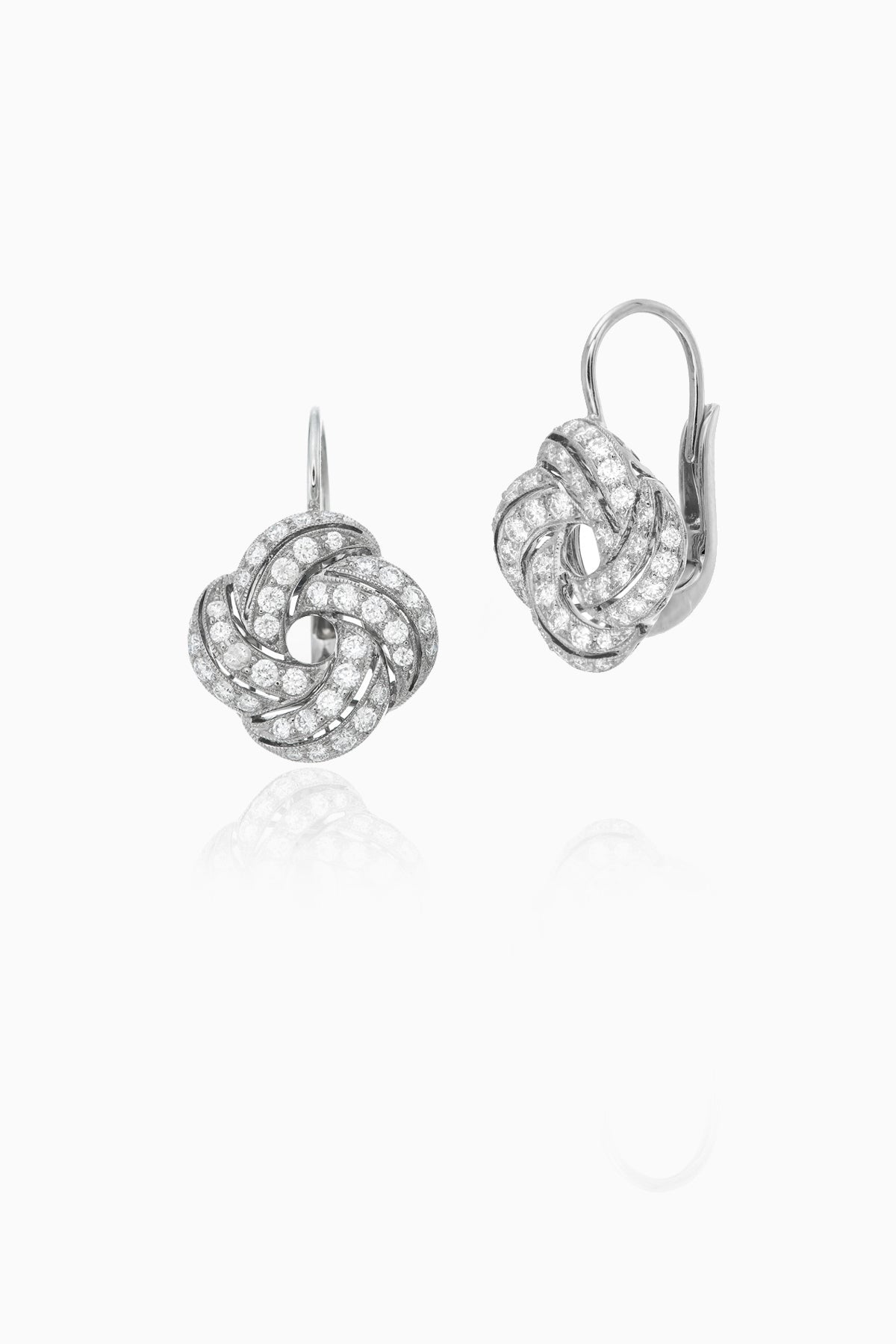 Ray of Light - Nova Series Earrings in White Gold