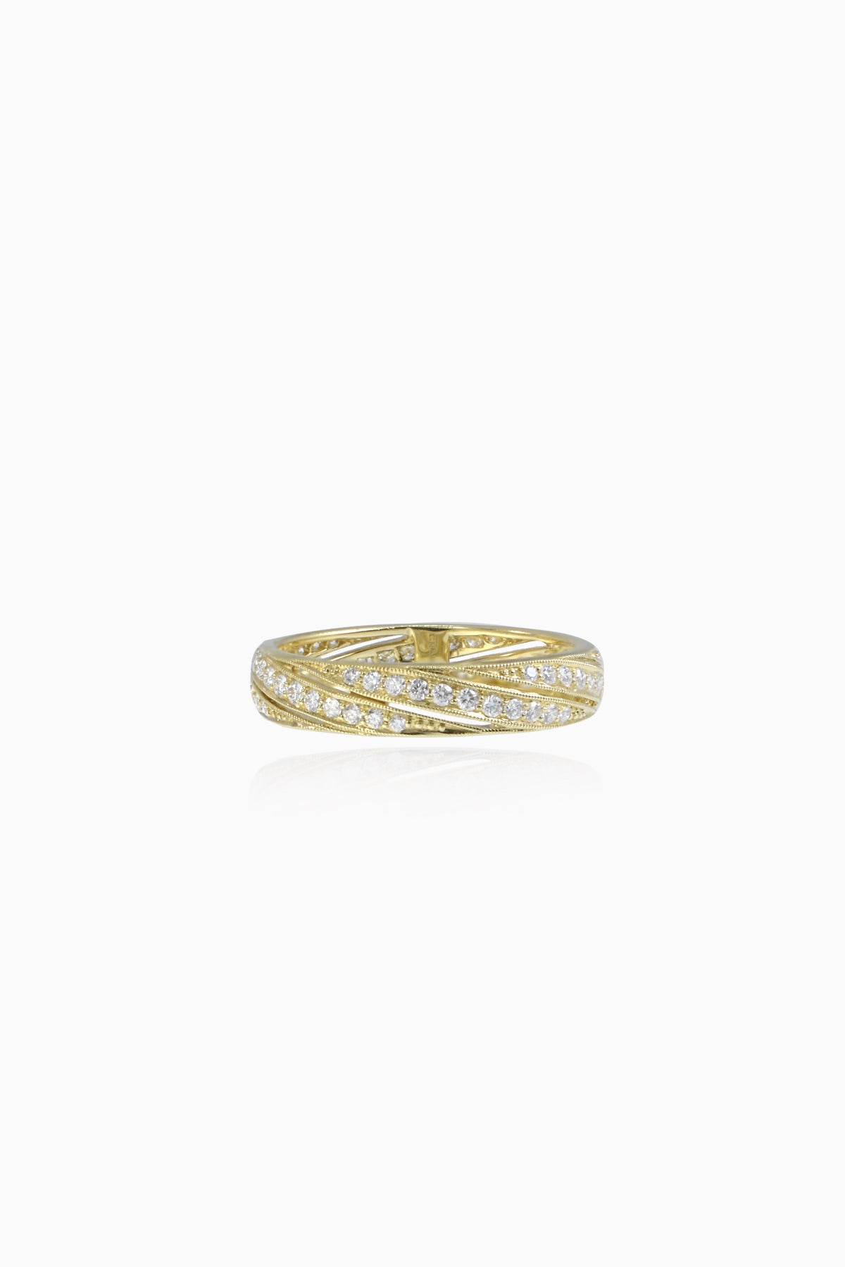 Ray of Light Band in Yellow Gold
