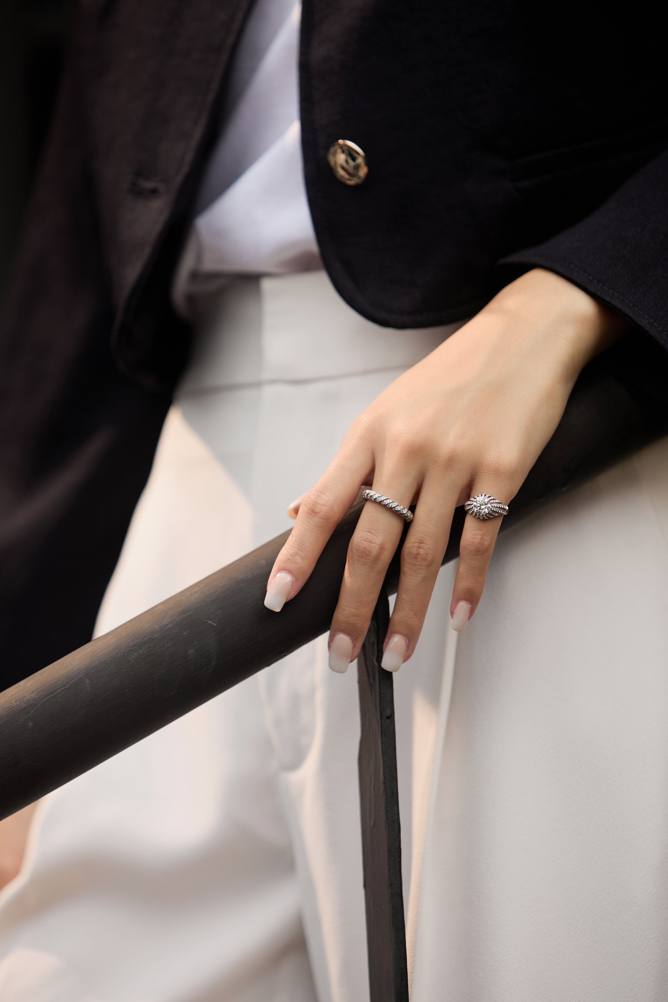 Ray of Light - NOON Series in White Gold