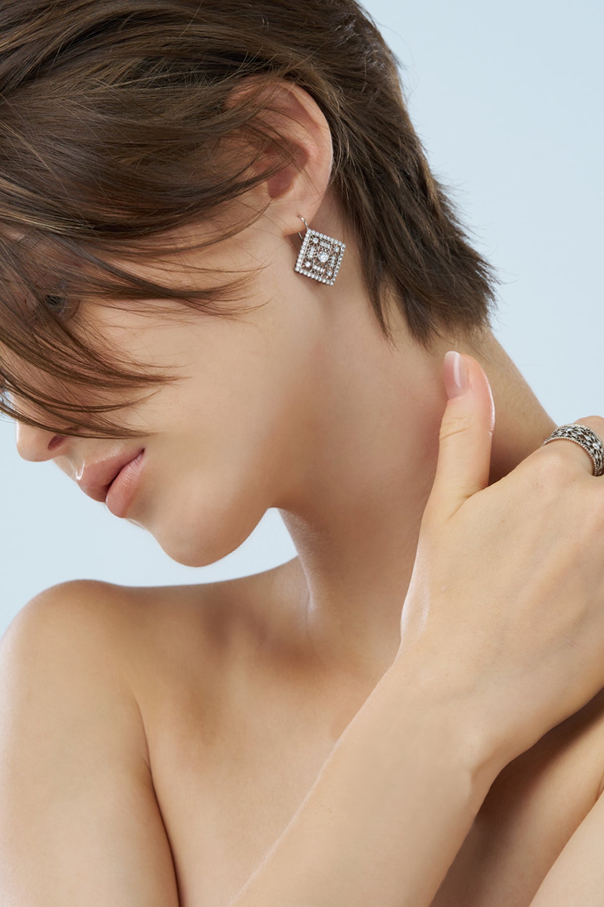 Diamond Enlace Earring
