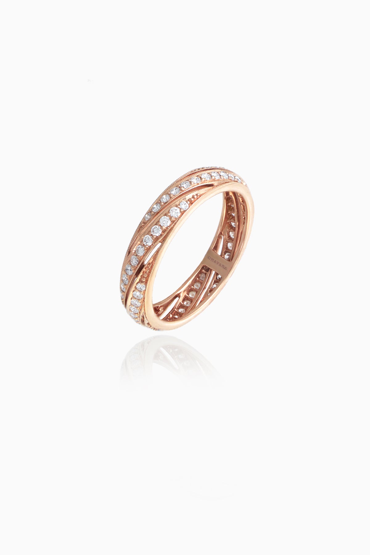 Ray of Light Band in Rose Gold