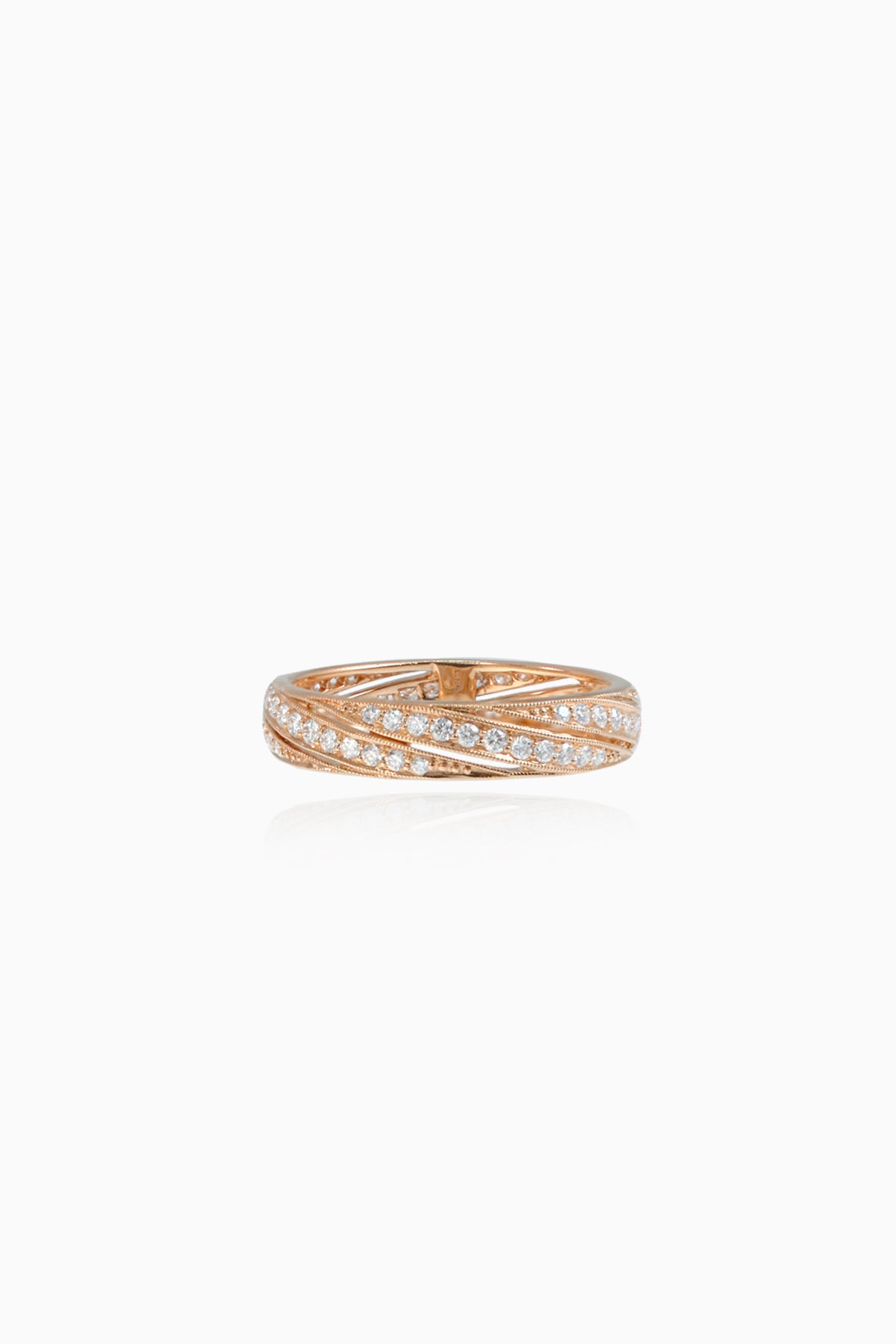 Ray of Light Band in Rose Gold