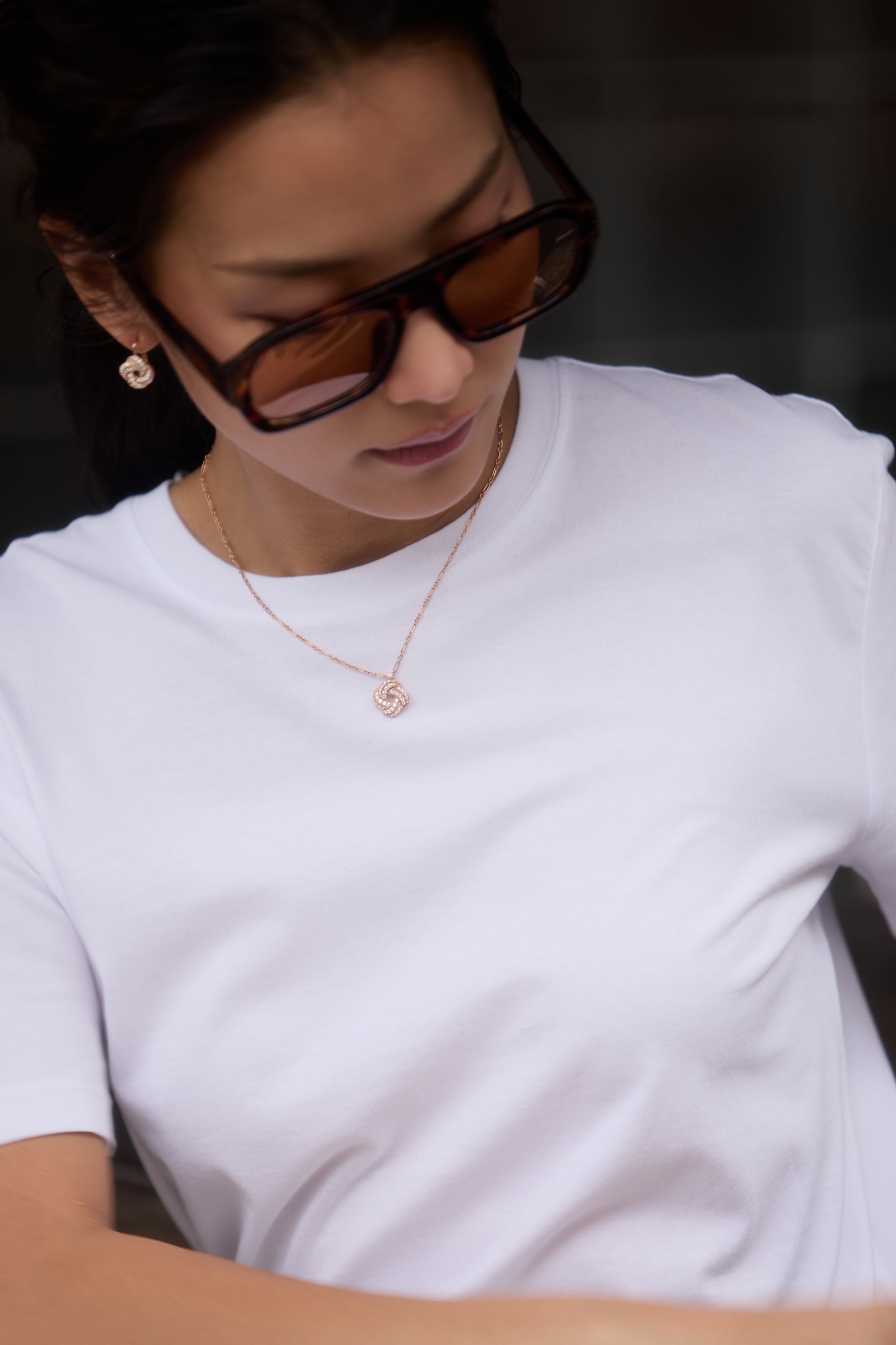 Ray of Light - Nova Series Necklace Rose gold